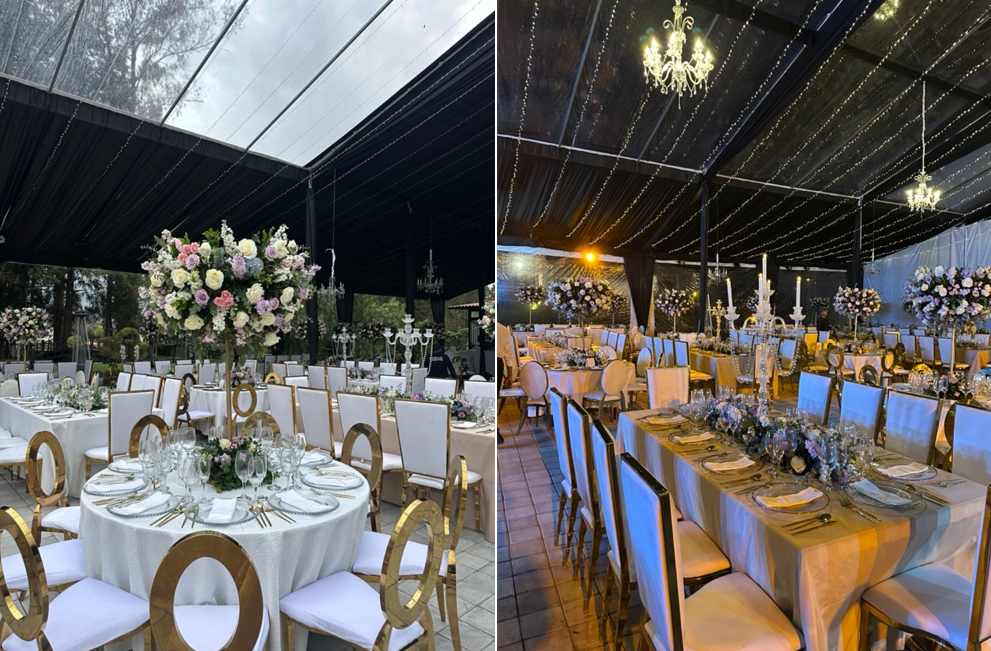 Bodas al Aire Libre 2026 – La Carpa Negra que Revoluciona la Decoración